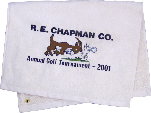 Screen Print on Golf Towel